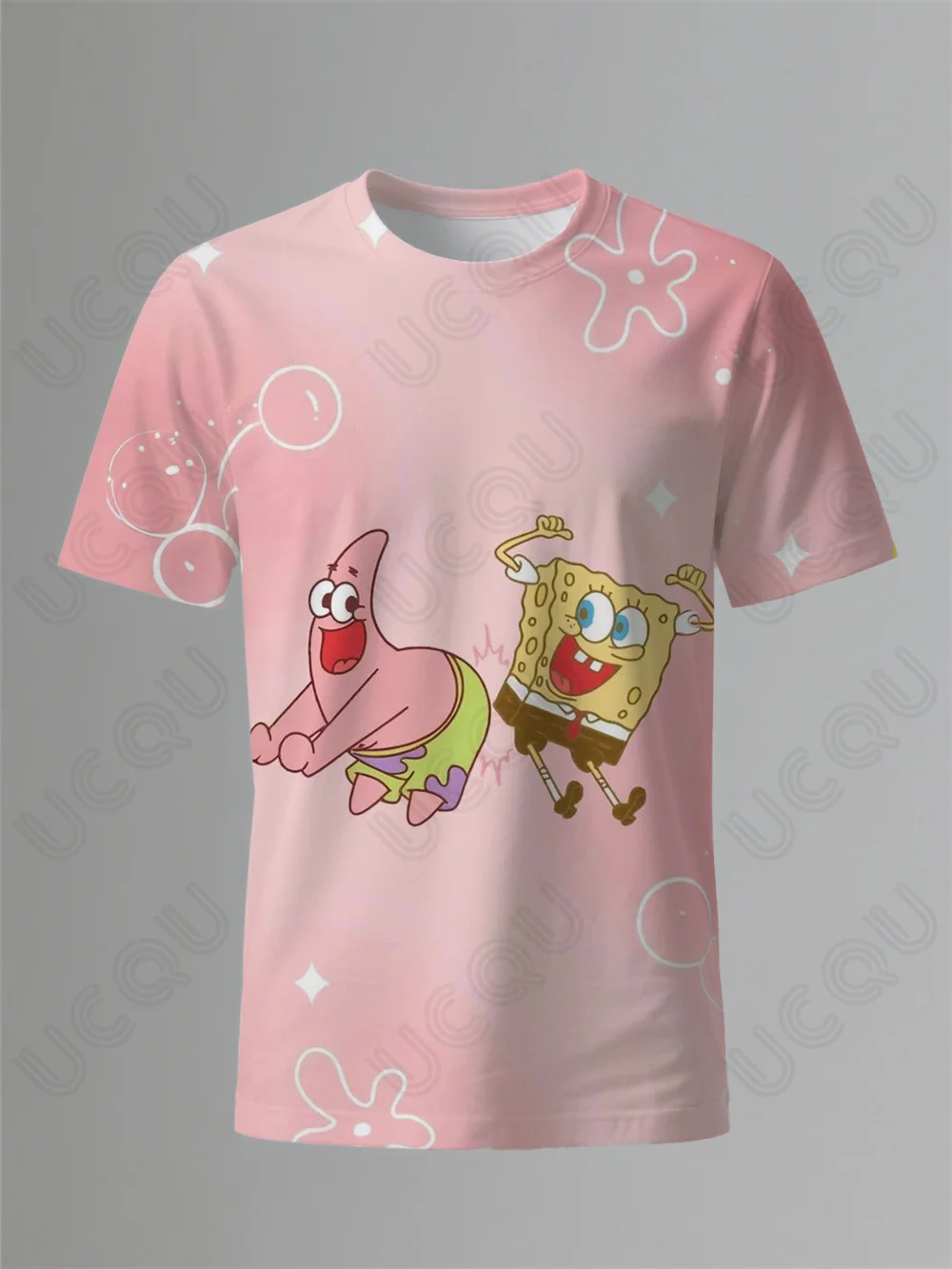 

New Summer Maternity Wear Girls 3d Print Spongebobs Cute Leisure Fashion Trend T-Shirt Outdoor Exercise Comfortable Clothes