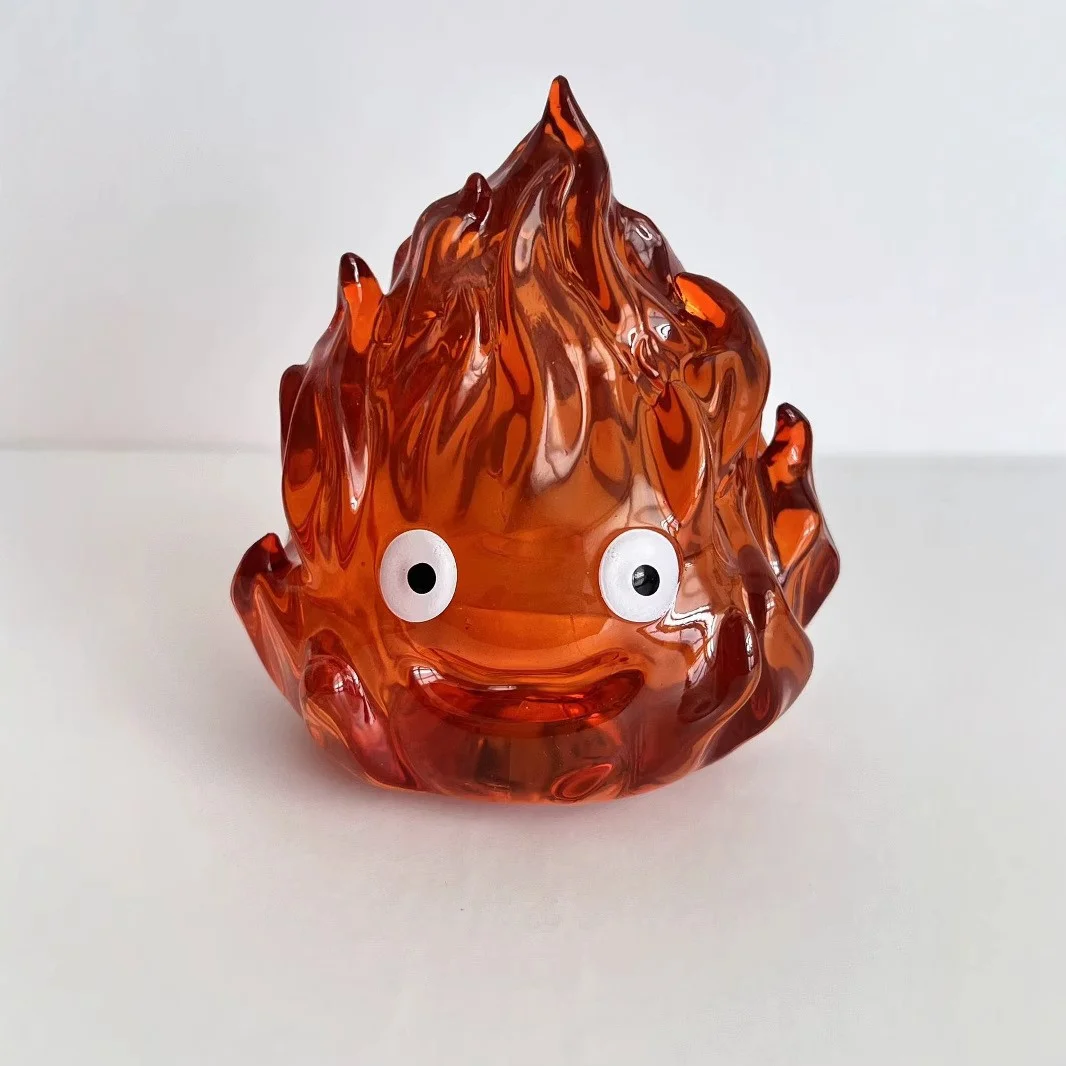 Flame Calcifer, fünffarbige, leuchtende Anime-Figuren, Feuerdämon, klassisches Anime-Modell, Dekorationsfigur, Sammlerstück, Spielzeug, Weihnachtsgeschenk. – Detail 3