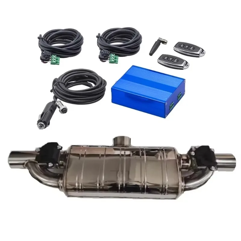 

Universal T Shape One in Two Electric Exhaust Muffler Dump Valve Exhaust Cutout 2"/2.36"/2.5"/2.75"/3''