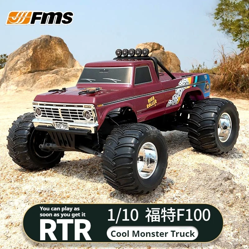 

FMS 1:10 Fmt F100 Высокоскоростной Monster Truck Большая шина Радиоуправляемая модель автомобиля с дистанционным управлением Полноприводные высокоскоростные внедорожные игрушки RTR