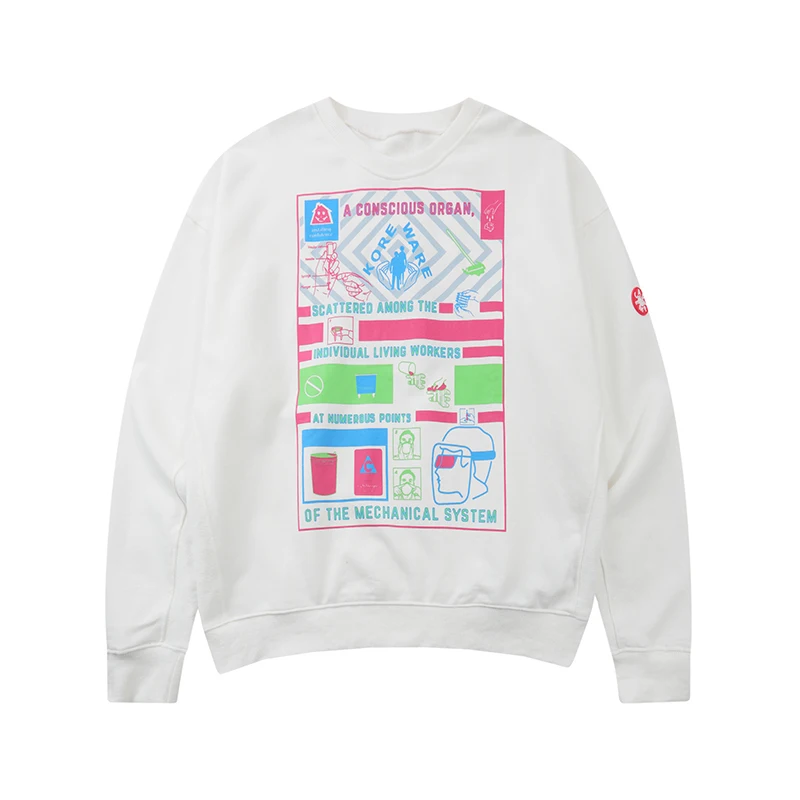 

CAVEMPT C.E Japanese Oversized Loose Lazy Style Long Sleeve Pullover Printed Hoodie Trendy