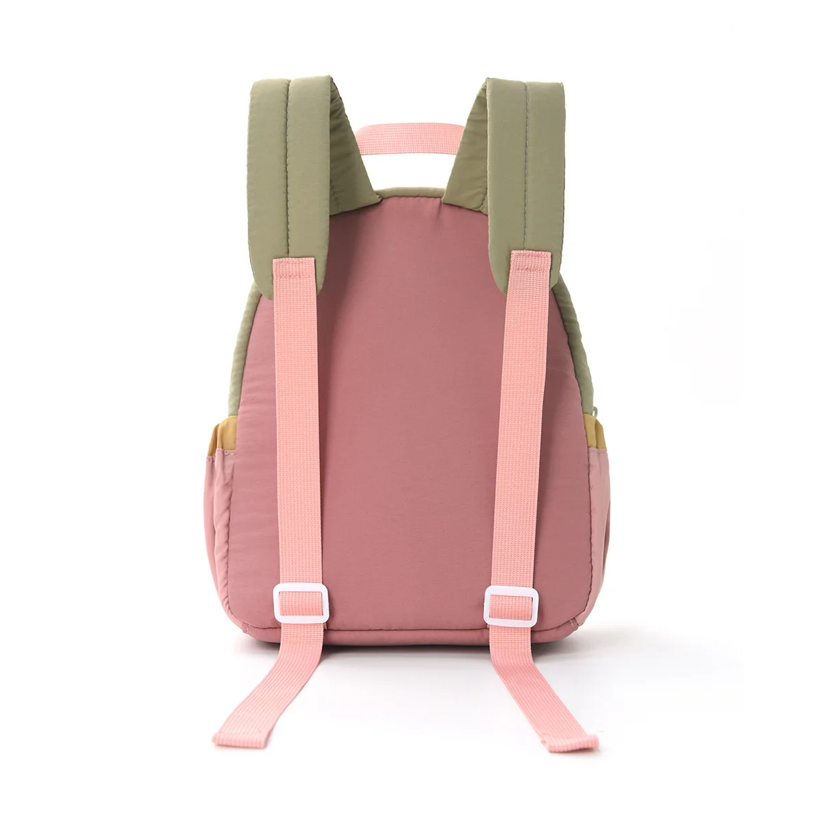 Kinderrucksack, farbblockiert, niedliche Cartoon-Frucht-Stickerei, Kindergarten-Rucksack, modischer Mini-Reise-Rucksack aus Polyester