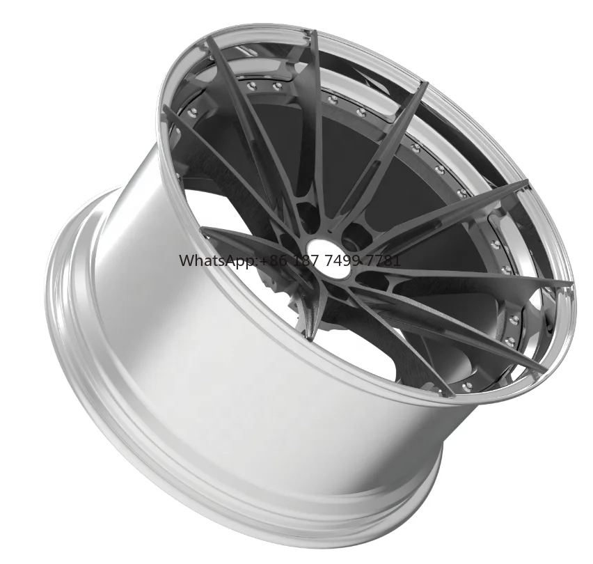 

Customize Forged 2 Pieces Wheels With Customize Color 19 20 21 23 Inch Deep Concave Fitments Wheels For Racing