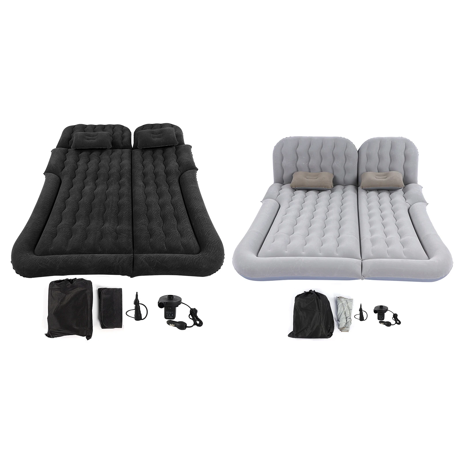 

2in1 Multifunction Inflatable Travel Mattress PVC Flocking Soft Sleeping Rest Cushion for Car SUV