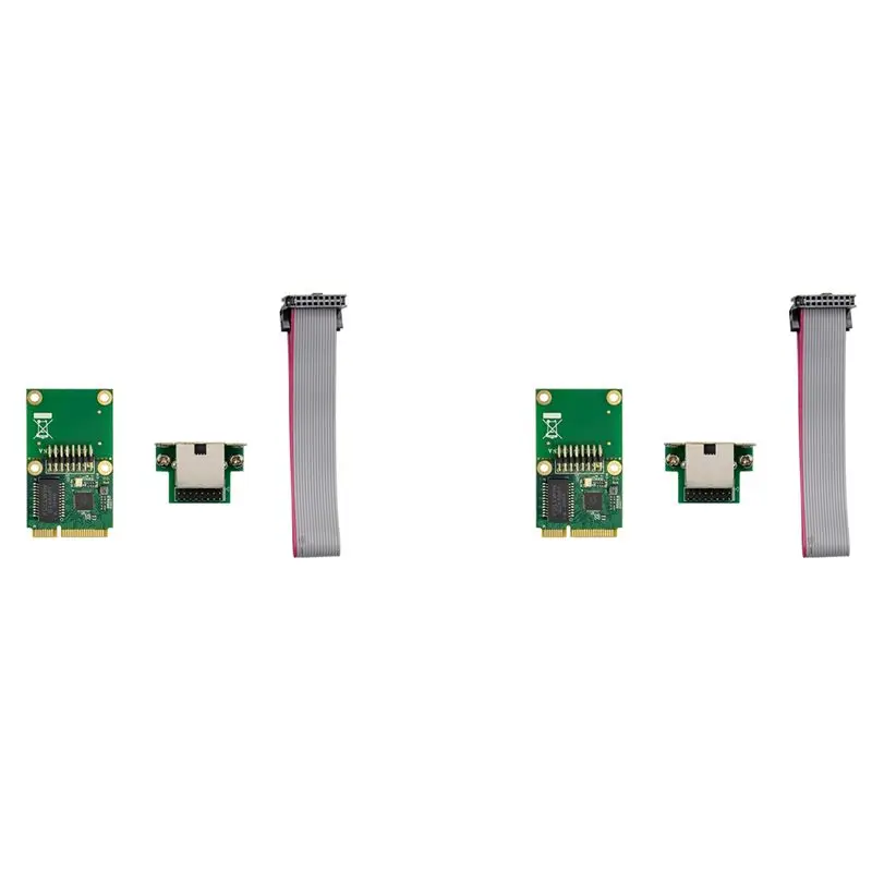 Delicate Texture-2X RTL8111F Mini PCIE Gigabit Network Card Single-Port Ethernet LAN Card Realtek 8111F Industrial Control Netwo