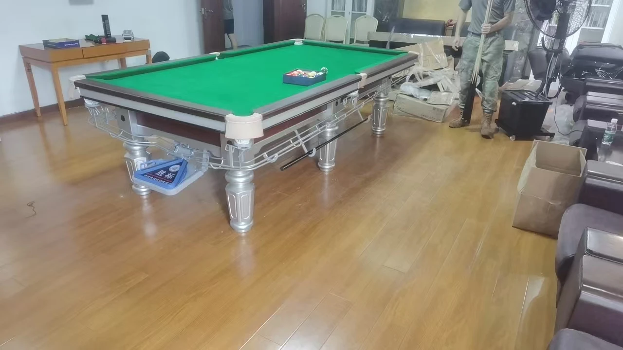 

Оптовый китайский черный 8-шаровый стиль 9-футовый бильярдный стол для коммерческого или домашнего использования