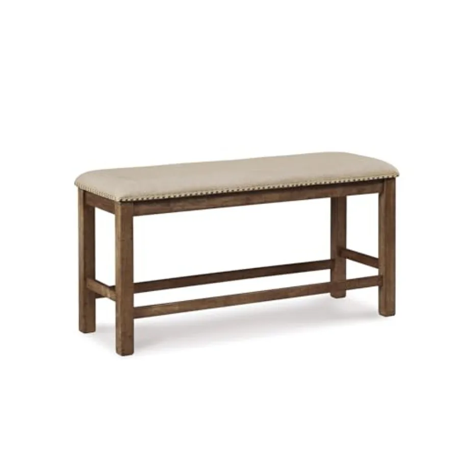 

Morriville Counter Height Upholstered Dining Room Bench, Brown