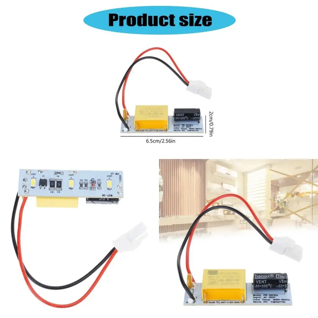 E1PF Fridge Accessories Freezer LED Light PCB Circuit Board Light Components Part