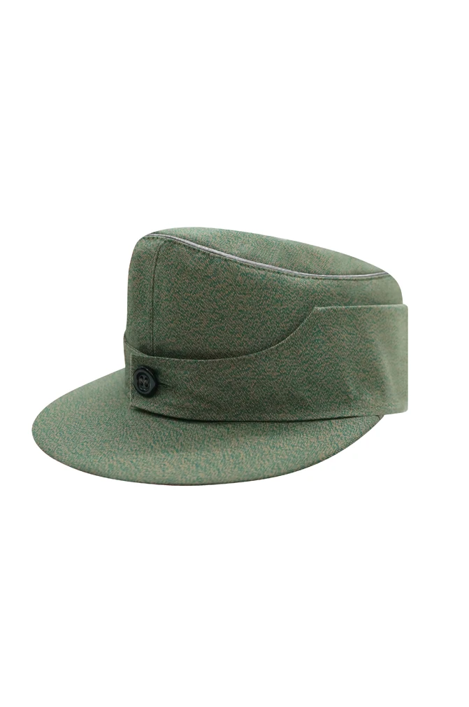 

GHFF-023-OFF WWII German Police Officer Summer Mottled Green M44 Field Cap