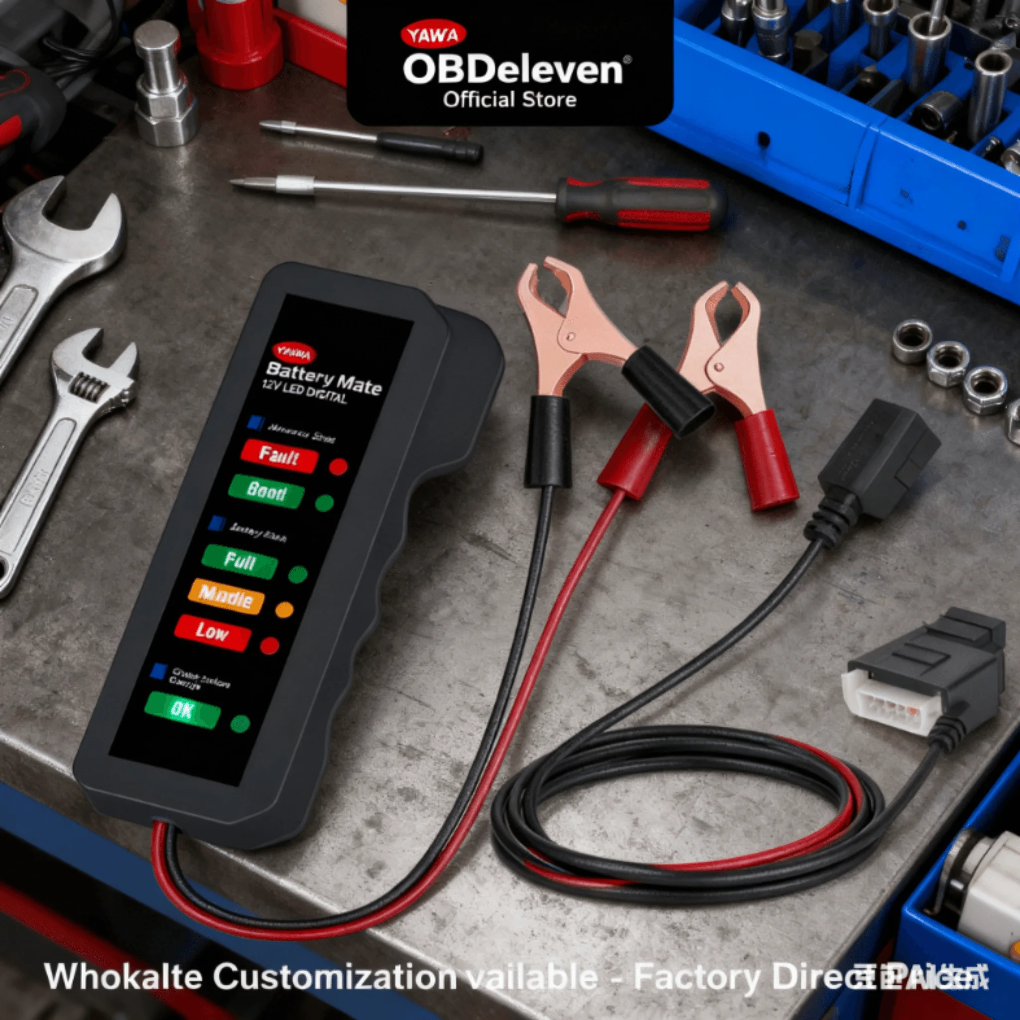 BM310 12 В тестер генератора батареи 6 светодиодный дисплей цифровой диагностический инструмент простота в эксплуатации быстрый детектор для автомобиля/грузовика/мотоцикла