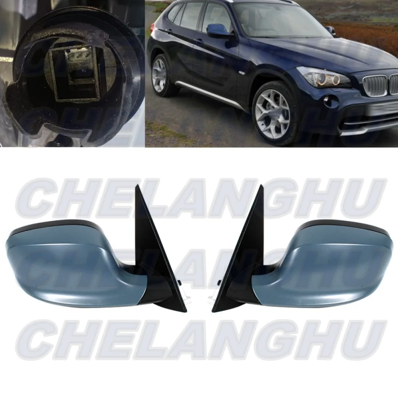 

For BMW X1 E84 2009 2010 2011 2012 US Version 1 Pair 3 Pins Paintable Heated Power Adjust Memory Power Fold Mirror Assembly