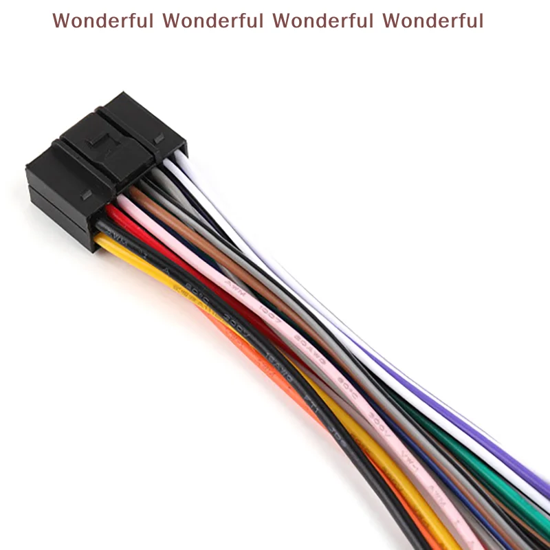 

Power Horn Wire Plug 16-Pin Harness, Universal Car Audio Adapter For Stereo, CD, DVD Radio