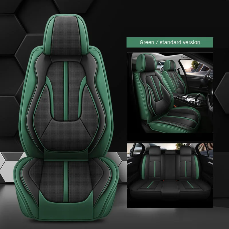 Leather Car seat covers set For ssangyong korando kyron rexton actyon sport rodius actyon tivolan chairman one car protector