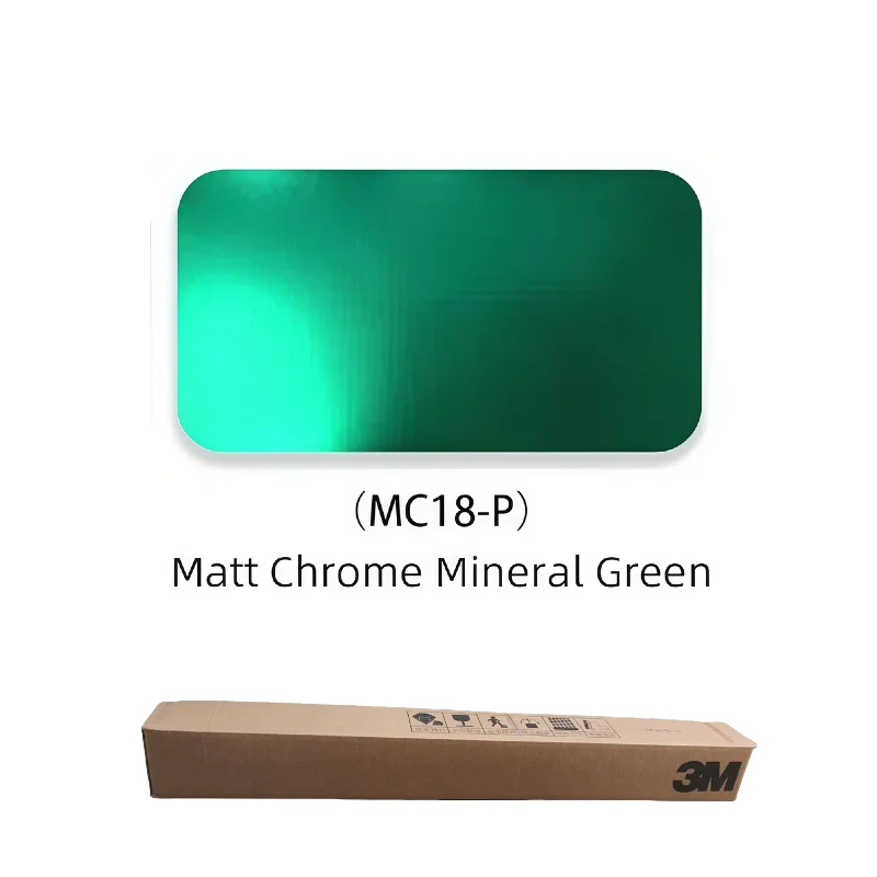 3M PET Color Change Film Matt Chrome Mineral Green Colored Wrap Films Air Release Ppf Car Stickers Protective Wrap Vinyl