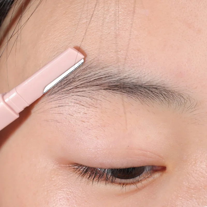 Tondeuse à sourcils portable anti-rayures, lame de rasage sûre, rasoir pour les poils du visage, ensemble d'outils de maquillage de beauté intérieure