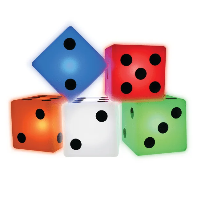 

Dados Jumbo LED, Juego Iluminado, para Todas las Edades, de MinnARK