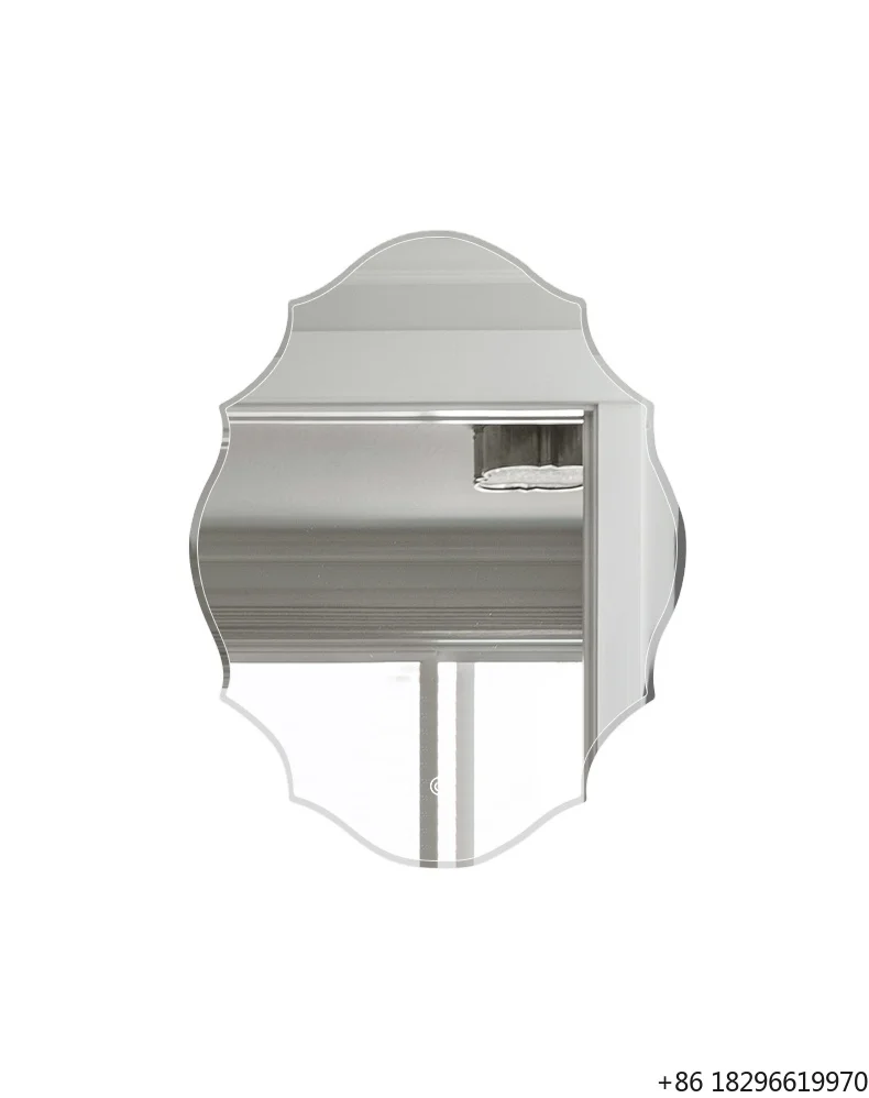 Beveled Irregular Asymmetrical Mirror Frameless Wall Mounted Decorative Bathroom Mirror For Living Room Bedroom
