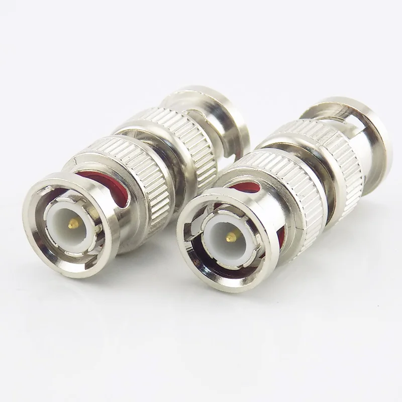 Gakaki 10ชิ้น/ล็อตอุปกรณ์เสริม CCTV BNC ชายกล้องวงจรปิด Coax Coupler วิดีโอ BNC ตัวเชื่อมต่ออะแดปเตอร์ RF แปลง