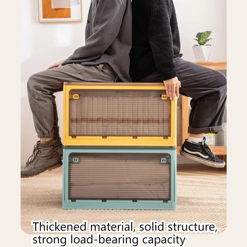 

48 см Xl пылезащитный ящик для хранения одежды складной органайзер с крышкой на колесах пластиковый вместительный штабелируемый органайзер для хранения одежды