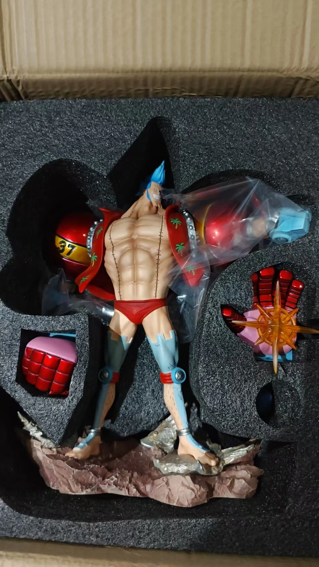 IN STOCK LK studio 28cm ONE PIECE Anime Figures Franky Figurine Figures Pvc Statue Room decoration collection Model Toys Gifts