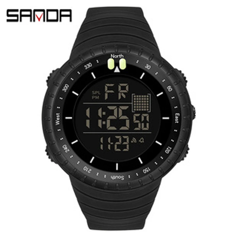 Fashion SANDA Brand Digital Watch Men Sport Watches Electronic LED Male Wrist For Clock Waterproof Wristwatch Outdoor Hours