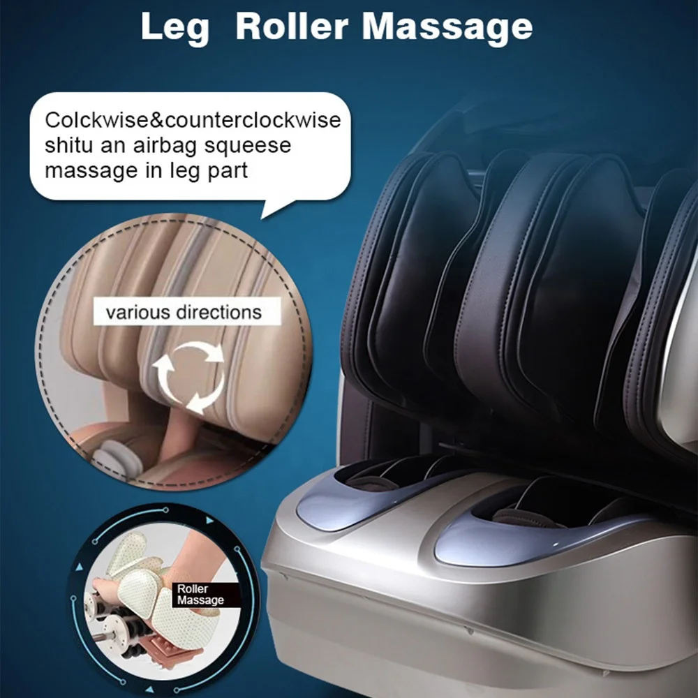 Foot Full Body 3D Electric AI Smart Automatic Recliner SL Track Zero Gravity Shiatsu 4D Massage Chair for Home