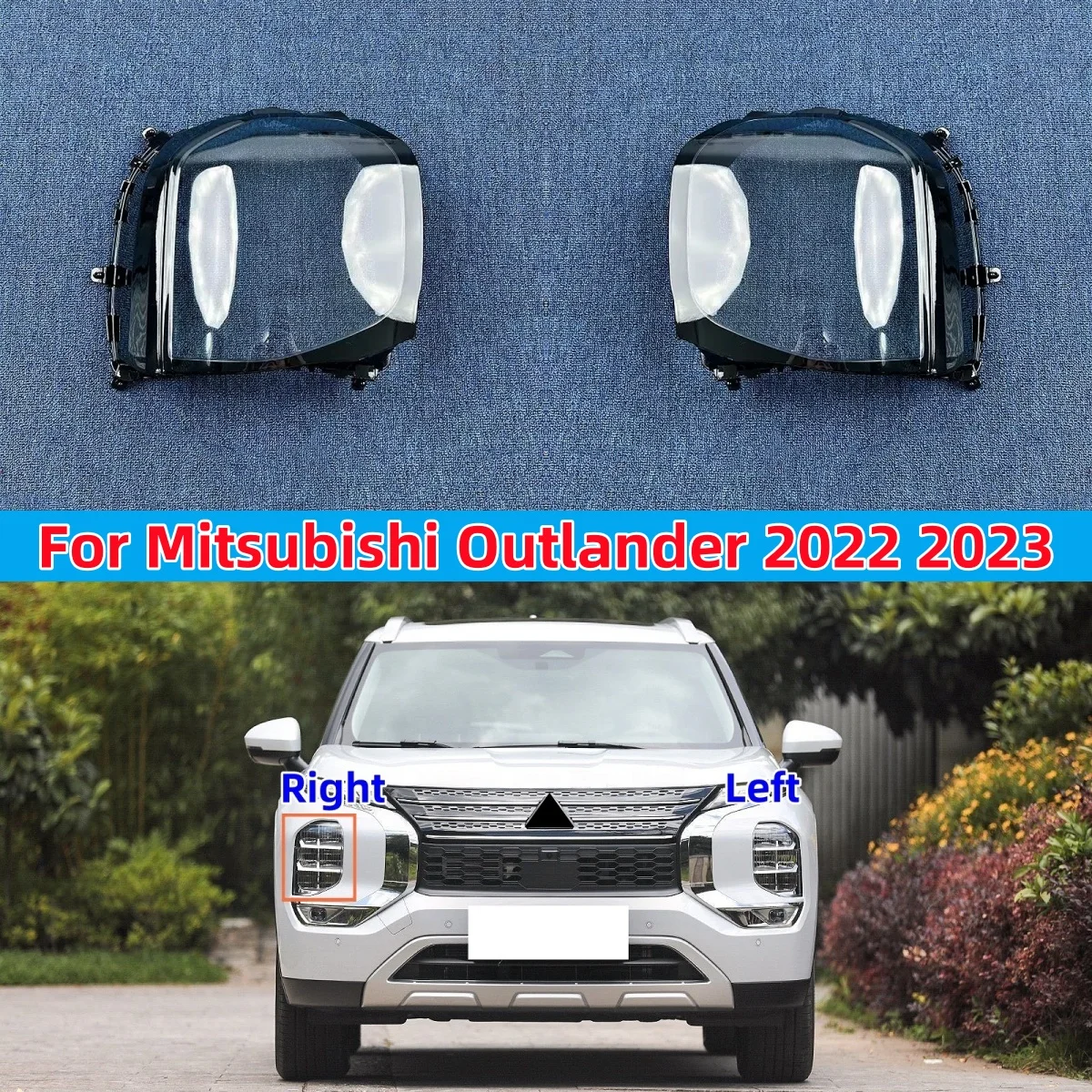 

Для Mitsubishi Outlander 2022 2023, крышка фары, прозрачная крышка, абажур, корпус фары