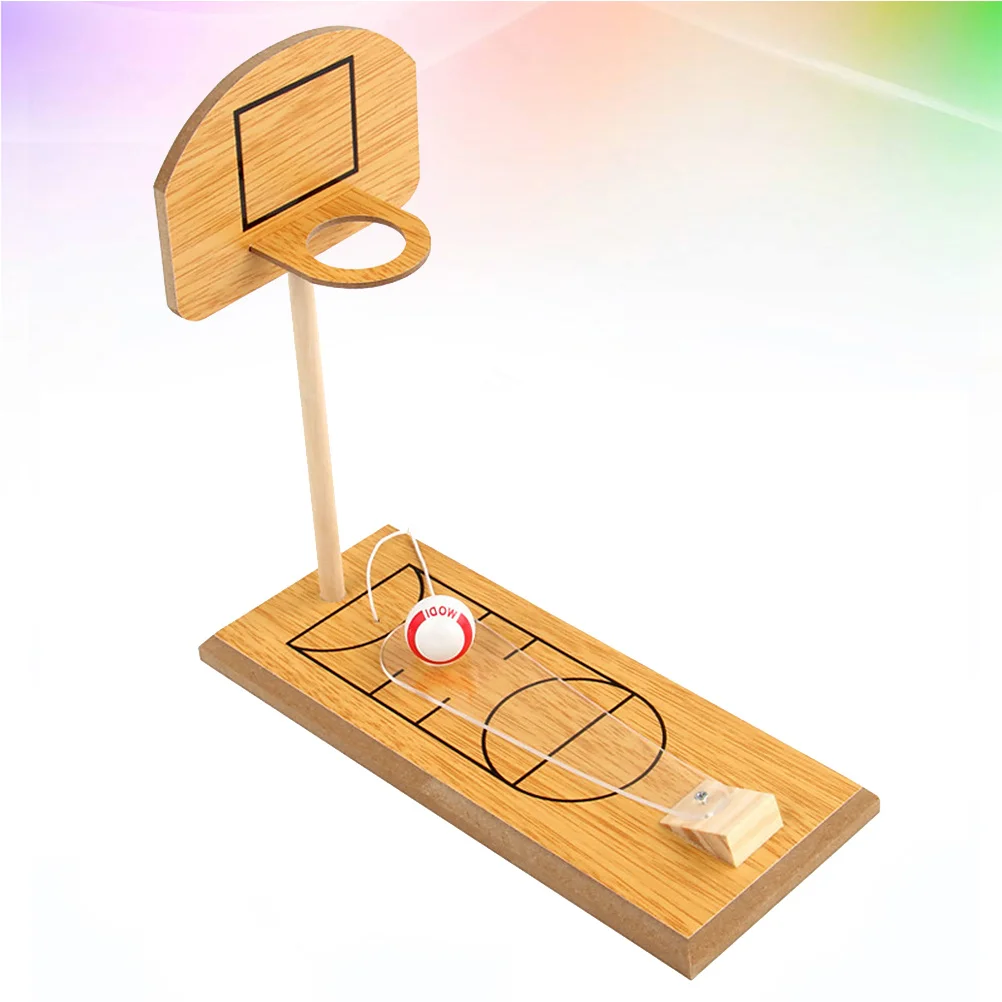 1 ensemble de Mini basket-ball de table en bois, jeu de basket-ball pour enfants, jeu interactif Parent-enfant, jeu de plein air