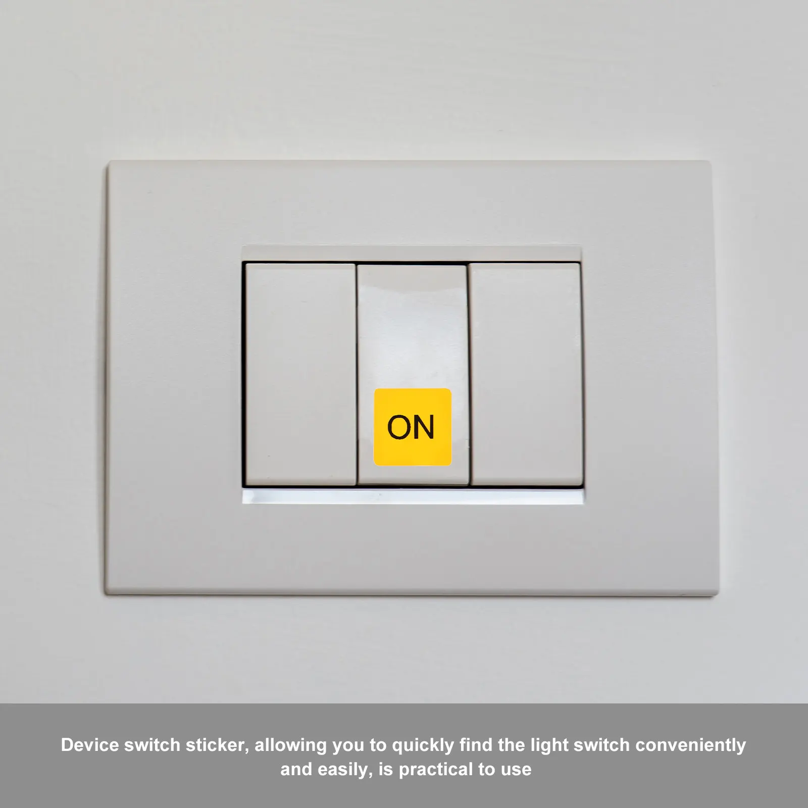 20Pcs Switch Button Warning Label Sticker Quick Find Device Switch Safety Decal PVC Adhesive Light on Off Decor
