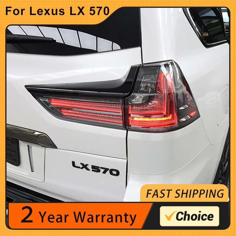 for 2016-2019 Lexus LX570 tail light assembly modification running horse running water steering LED rear tail light