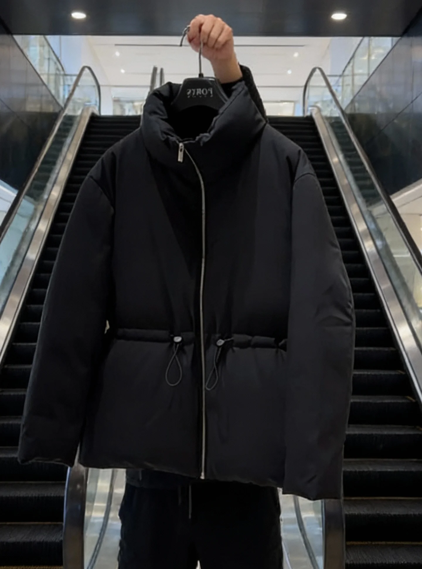 Sli ort Puffer Jaet Women's Bla Bouffant Winter Thi Outerwear Ele Sle Regular Fit Du down Ci Casual