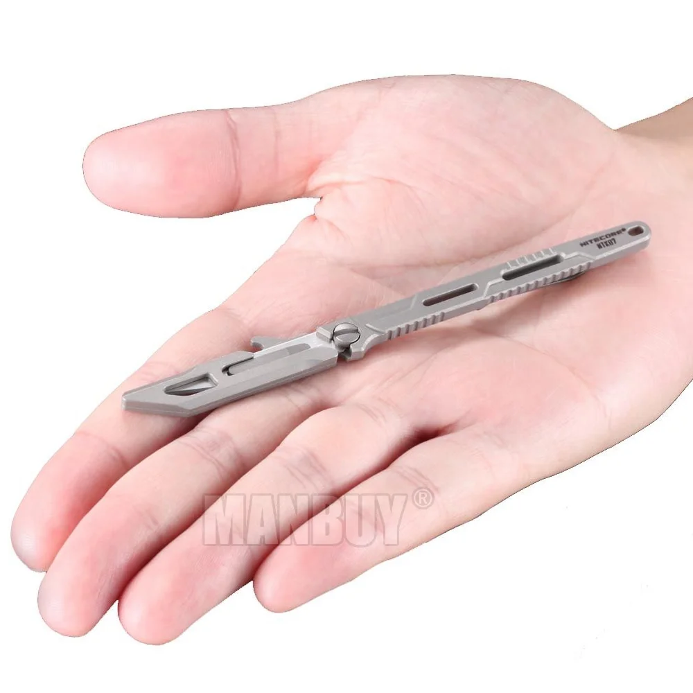 nitecore-ntk07-lamina-sobressalente-ultrafina-faca-de-titanio-mini-multifuncional-dobravel-caca-acampamento-pesca-ferramenta-ao-ar-livre