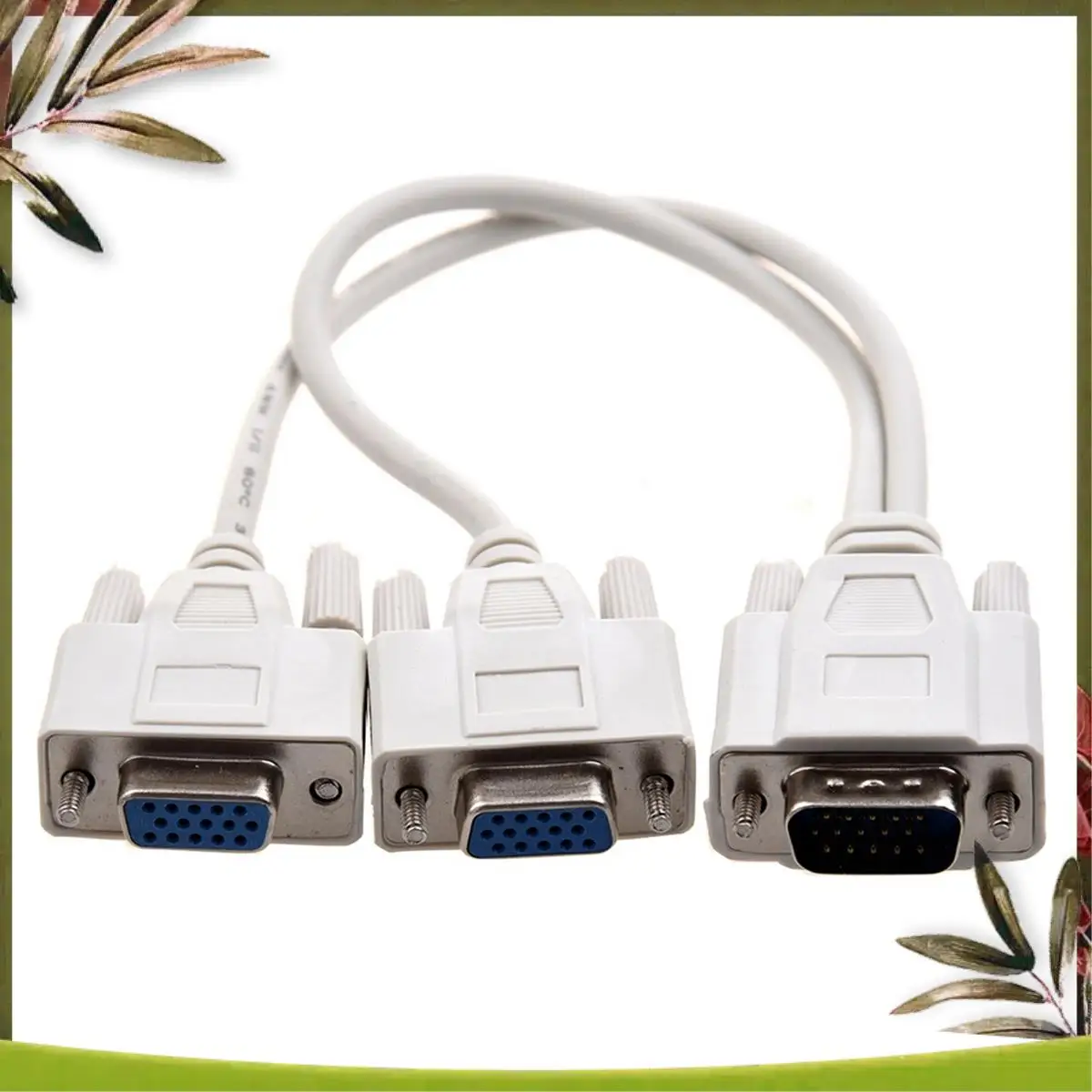 ABDW-3X كابل فاصل جديد لشاشات واحدة إلى 2 شاشات لفيديو VGA #5