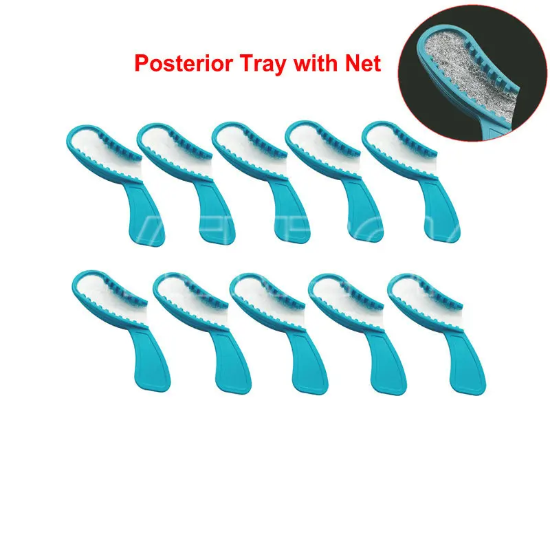 

36Pcs/bag Dental Disposable Plastic Bite Trays Bite Impression Trays with Net For Posterior Teeth Dentist Tools