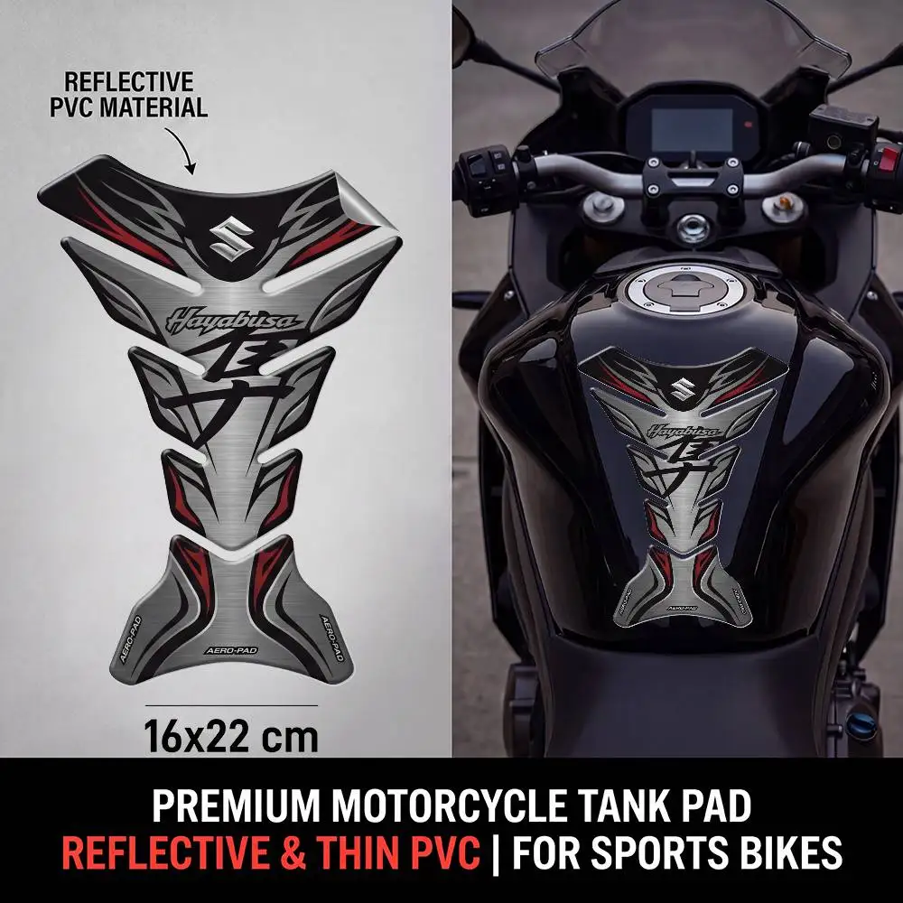 

FOR SUZUKI Motorcycle PVC Tank Pad Tank Cap Protector Racing Sticker Universal