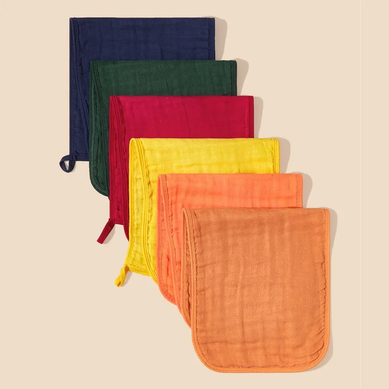 

INS Cotton Muslin Gauze 6-Layer Burp Cloth Soft Absorbent Spit-Up Towel for Baby Feeding & Gentle Burping
