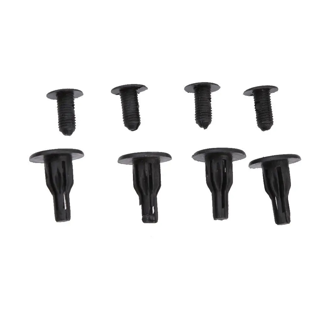 30pcs Plastic Push Type Fastener Retainer Clip for Honda 90505 SM4-003 Black