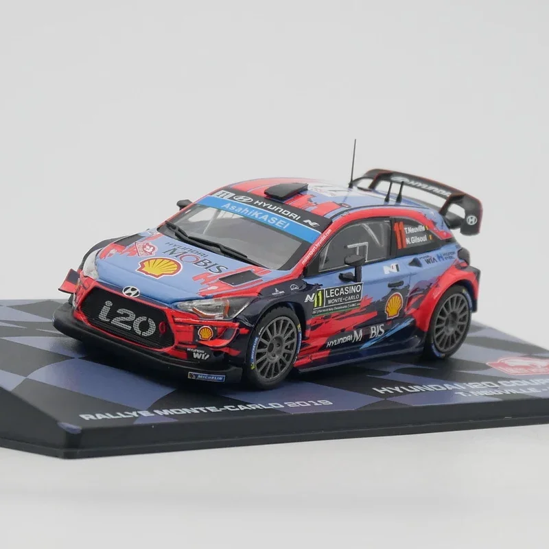 Ixo 1:43 Scale Diecast Alloy Hyundai I20 WRC 2019 Toys Cars Model Classics Adult Gifts Collection Souvenir Static Display