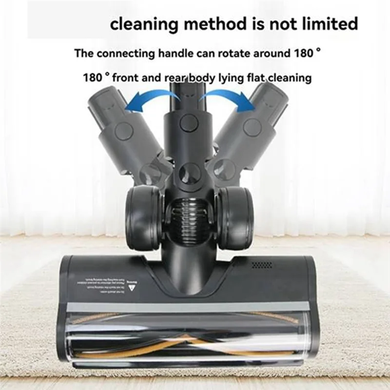 

Electric Floor Brush For Dreame R10 R20 R30 V6 V8 Replacement Accessories Anti-Tangle Floor Brush Head With LED Lights