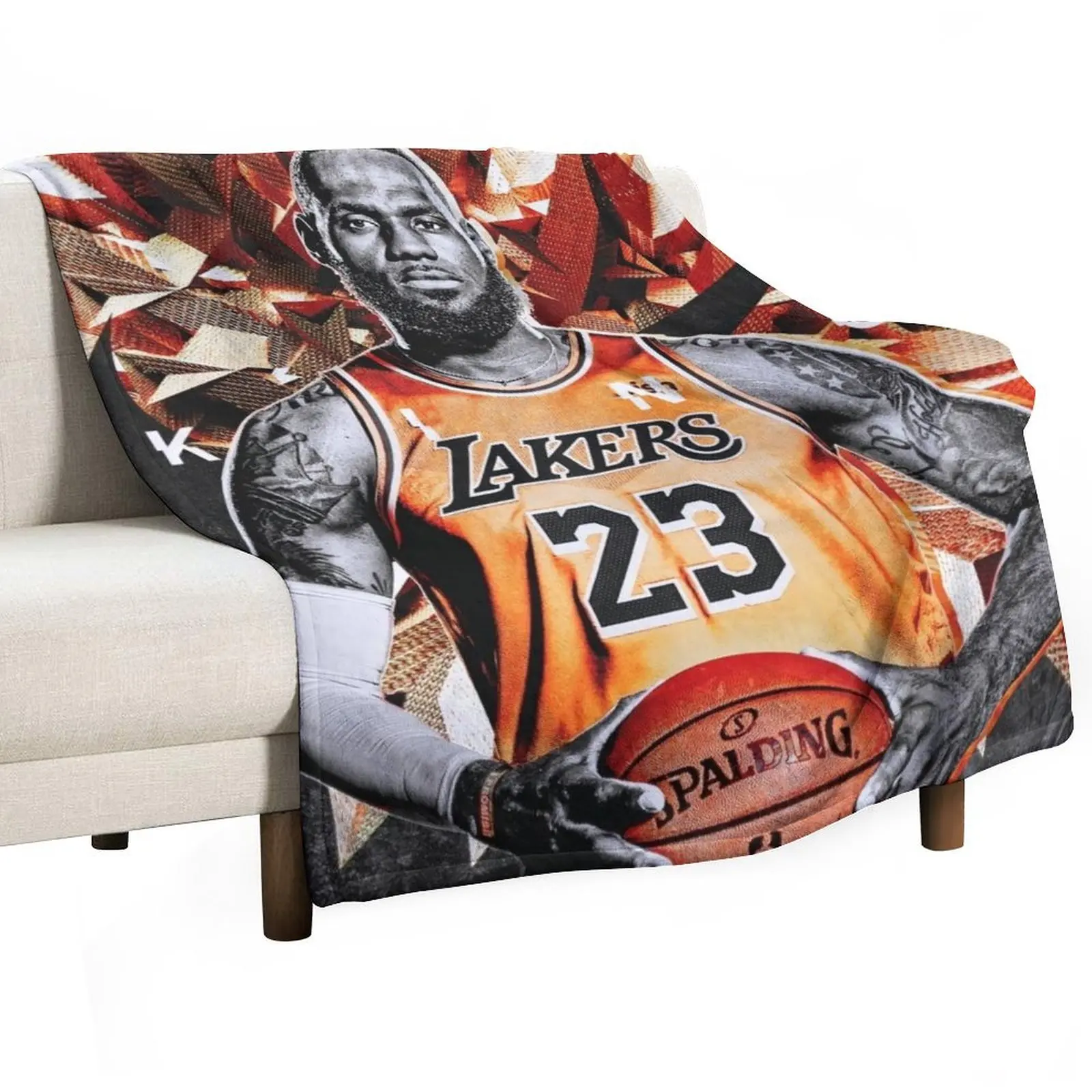 

The King James 23 Throw Blanket Flannel Fabric Decoratives Soft Plush Plaid Blankets