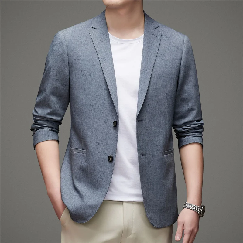 

Top Grade Men's Business Casual Blazers 2023 New Spring Autumn Men Fashion Korean Slim Fit Suit Coats Brand Clothing