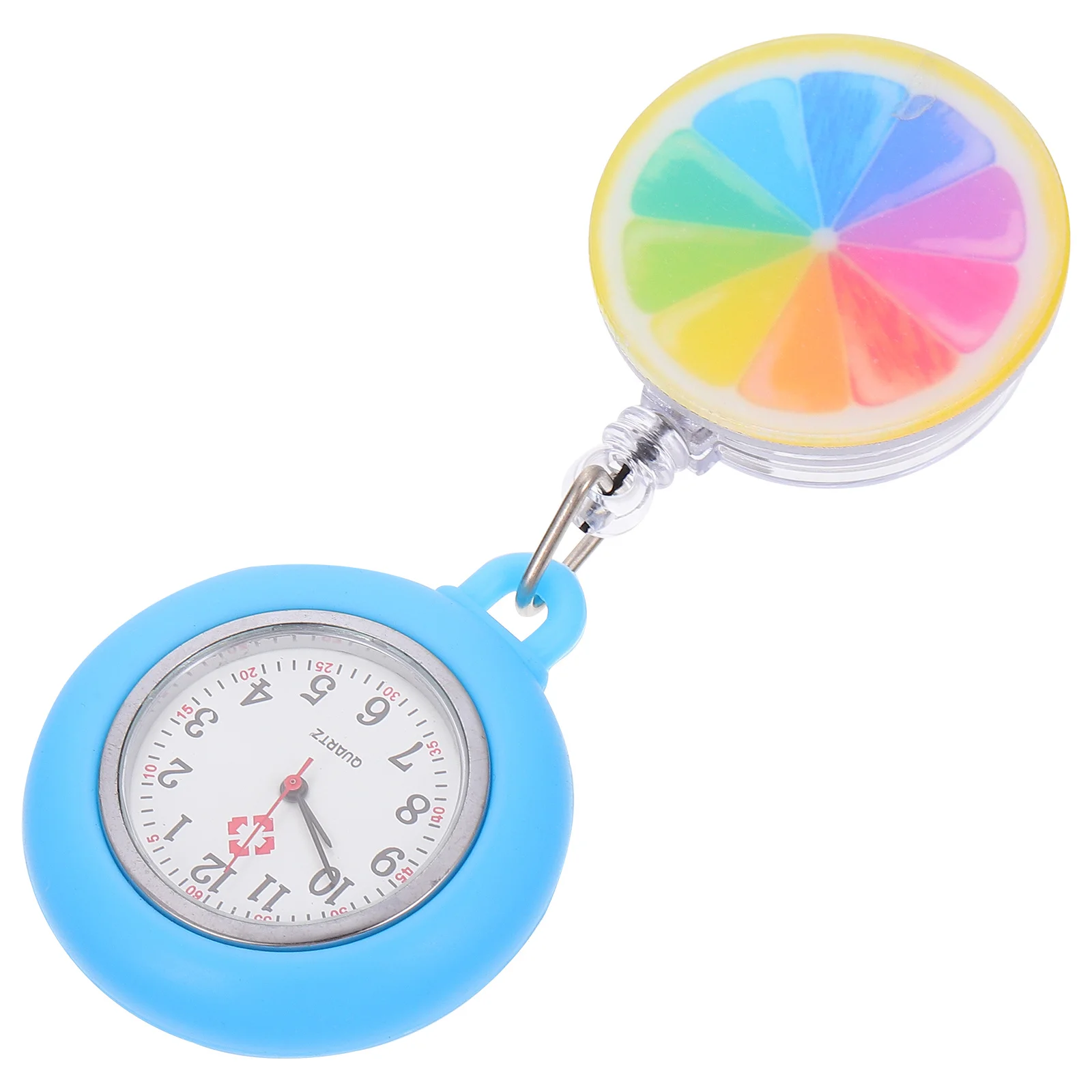 1 قطعة جيب ممرضة قابل للسحب دائم العملي التمريض فوب ساعة للنساء تلسكوبي معلقة الممرضات ساعة طبية عصرية #4