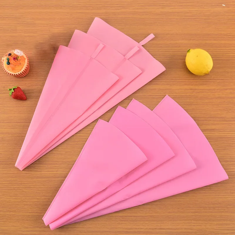 4Pcs/1Pcs Kitchen Gadgets Cream Pastry Bag Baking Accessories DIY Cake Decorating Food Grade EVA/TPU Reusable Piping Bags