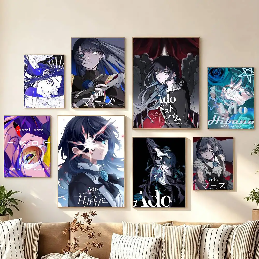 Sing-er A--a-do Modern Wall Art Poster Print Decorative Artwork Home Decor Bedroom Living Room Office Decoration