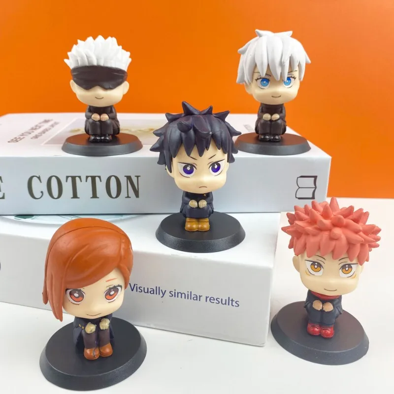 

5Pcs Jujutsu Kaisen Action Figures PVC Itadori Yuji Satoru Gojo Kugisaki Nobara Figurine Toys New Anime Model Dolls Ornaments