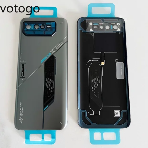 Original Repair For ASUS ROG Phone 2 3 5 5S 6 7 Pro Rear Battery Back Cover Glass Door Lid Shell Case Housing - No Lens Replace