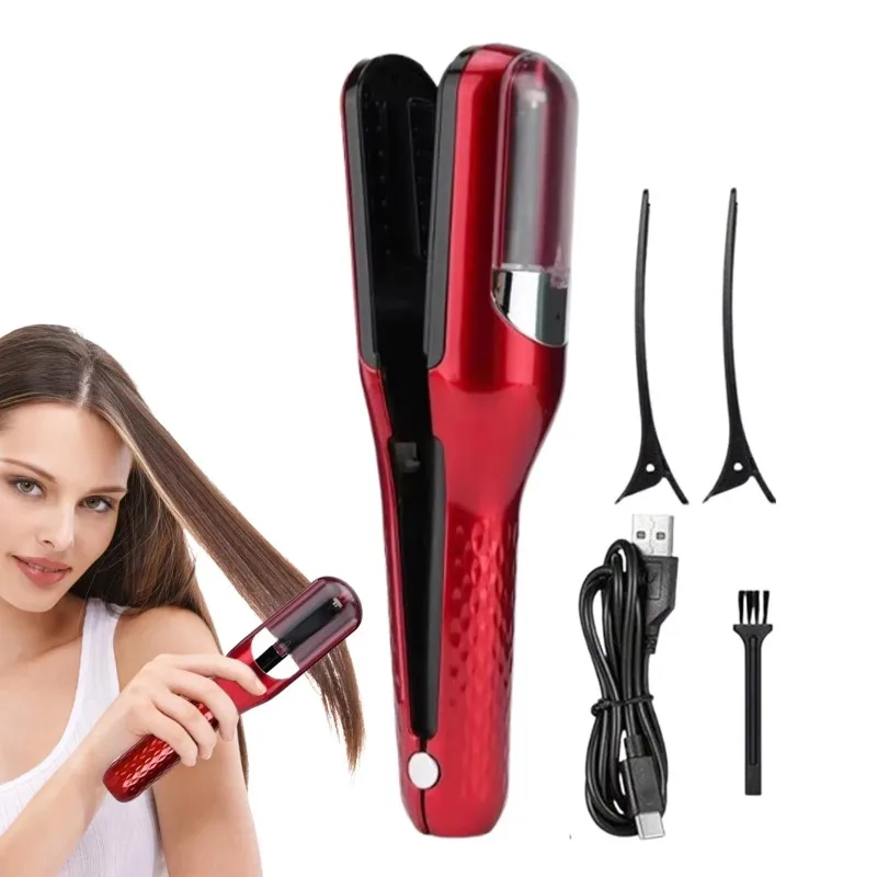 

Беспроводная машинка для стрижки кончиков волос с USB-зарядкой для домашнего использования, триммер для удаления секущихся кончиков для женщин