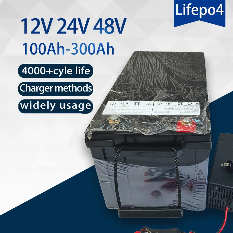 

LiFePo4 Battery Lithium Iron Phosphate Batteries For Solar Boat inverter Golf Cart12V 24V 48V 100Ah 200Ah 280Ah 300Ah 400Ah
