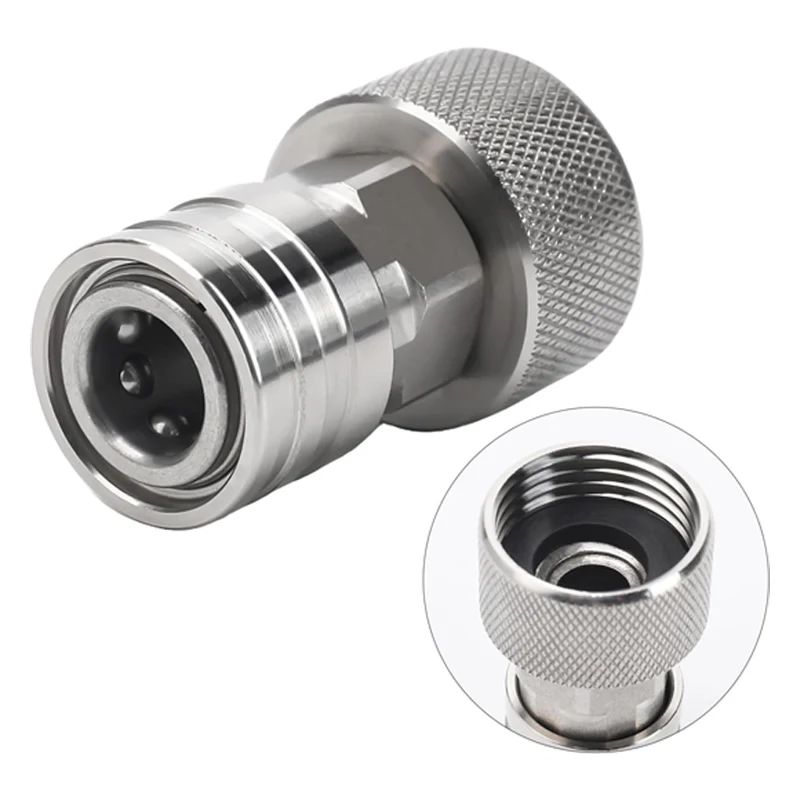 

Garden Hose to Pressure Washer Adapter 3/4 GHT to 1/4 Quick Connect Convert Water Hose to Power Washer Connector Stainless Steel