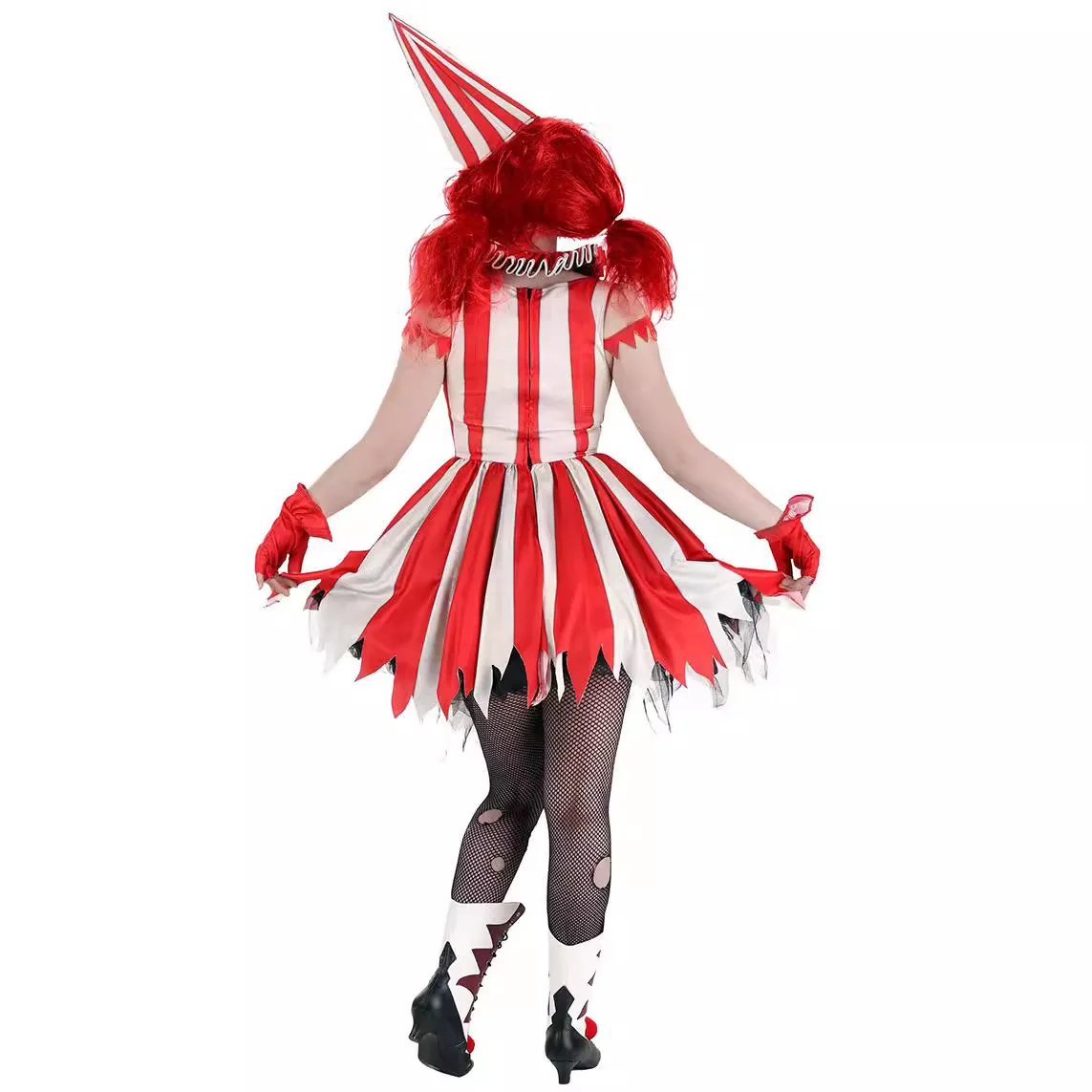 2025 New loween Ghost Doll Cosplay Performance Costume Carnival Terror Doll Clown Resurrection Women's Traditional Stage Wear